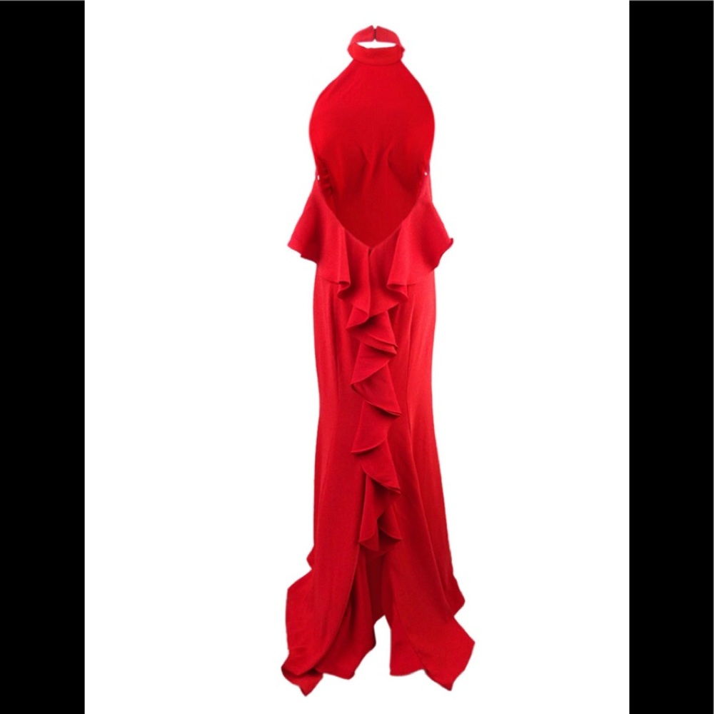 Red gown from Avery G